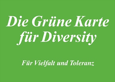 Grüne Karte für Diversity