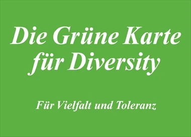 Grüne Karte für Diversity
